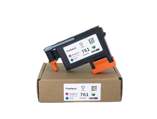 SSUMCUWR Druckkopf kompatibel mit 761 CH645A CH646A CH647A CH648A zur Verwendung mit DesignJet T7100 T7200 Drucker(HP761 M and C) von SSUMCUWR
