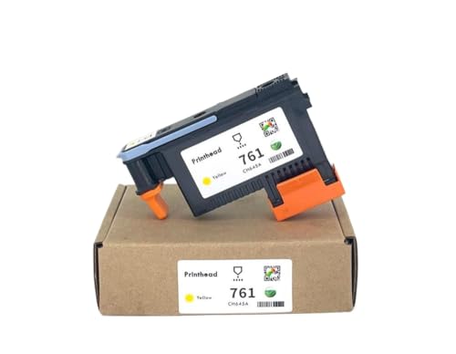 SSUMCUWR Druckkopf kompatibel mit 761 CH645A CH646A CH647A CH648A zur Verwendung mit DesignJet T7100 T7200 Drucker(HP761 Y) von SSUMCUWR