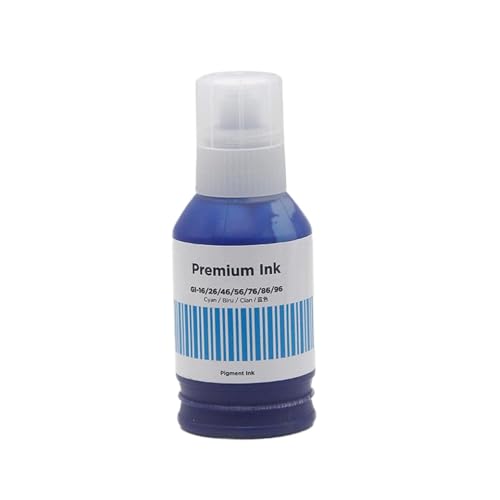 SSUMCUWR GI66 GI 66 GI-66 Bulk Flaschenwasserbasis Nachfülltinte kompatibel mit MAXIF GX6060 G7060 Druckermodelle(1 Bottle (Cyan)) von SSUMCUWR