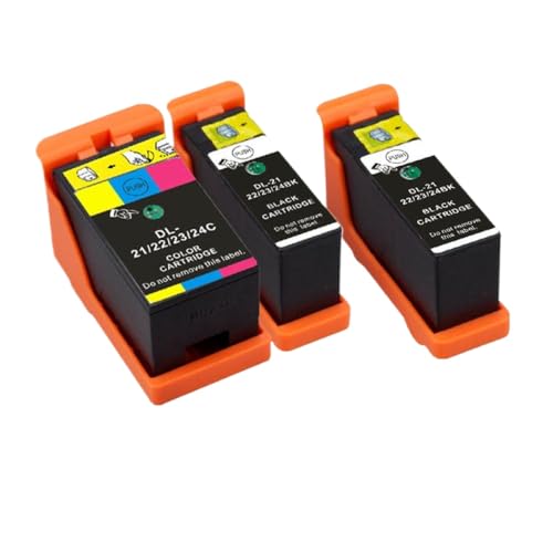 SSUMCUWR Kompatible Inkjet -Tintenpatrone Kompatibel mit 21 22 23 24 DL21 DL24 Arbeiten mit V313 V313W V515W P513W P713W V715W Drucker(1Set Plus 1PCS Black) von SSUMCUWR