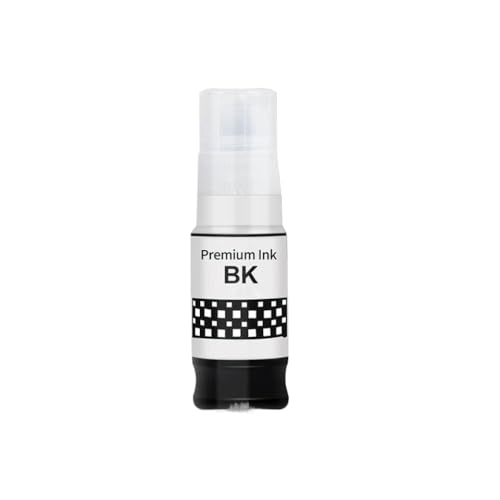 SSUMCUWR Kompatible Wasserbasis-Tintenflasche Basis GI53 GI 53 GI-53 Kompatibel mit Druckermodelle G550 G650 Farbstofftinte Nachfüllung(1Bottle Black) von SSUMCUWR
