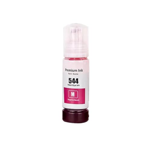 SSUMCUWR Kompatible Wassertintenflasche auf Wasserbasis 544 T544 Kompatibel mit L1210 L1250 L3110 L3150 L3210 L3250 Drucker(1Bottle Magenta) von SSUMCUWR