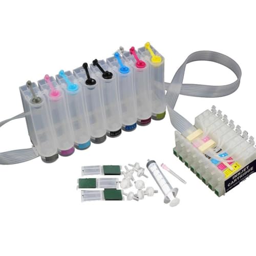 SSUMCUWR Kompatibler CISS -Tintensystem Kompatibel mit Stylus Photo R2400 -Drucker mit Auto Reset -Chip funktioniert mit T0591 bis T0599 Tintenpatronen SSUMCUWR Kompatibler CISS -Tintensystem Kompatibel mit Stylus Photo R2400 -Drucker mit Auto Reset -Chip funktioniert mit T0591 bis T0599 Tintenpatronen von SSUMCUWR
