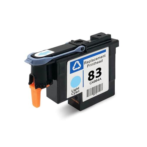 SSUMCUWR Kompatibler Druckkopf Kompatibel mit 83 Printhead DesignJet 5000 5500 Arbeiten mit C4960A C4961A C4962A C4963A C4964A C4965A(1PCS Light Cyan) von SSUMCUWR