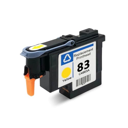 SSUMCUWR Kompatibler Druckkopf Kompatibel mit 83 Printhead DesignJet 5000 5500 Arbeiten mit C4960A C4961A C4962A C4963A C4964A C4965A(1PCS Yellow) von SSUMCUWR
