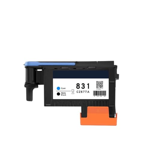 SSUMCUWR Latex -PrinThead -kompatibel mit 831 Gärten 831 CZ677A CZ678A CZ679A CZ680A 110 115 310 315 330 335 360 365 370 Drucker(1PC - BK and C) von SSUMCUWR