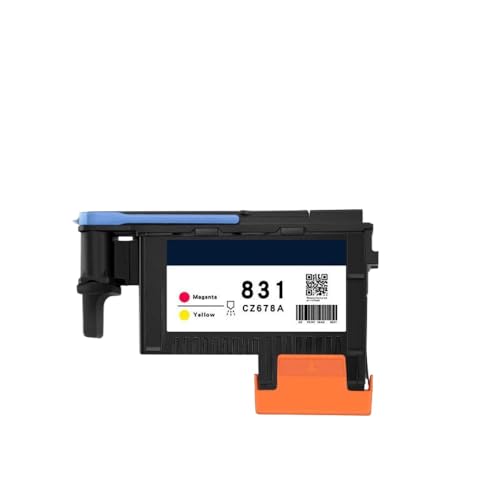 SSUMCUWR Latex -PrinThead -kompatibel mit 831 Gärten 831 CZ677A CZ678A CZ679A CZ680A 110 115 310 315 330 335 360 365 370 Drucker(1PC - M and Y) von SSUMCUWR