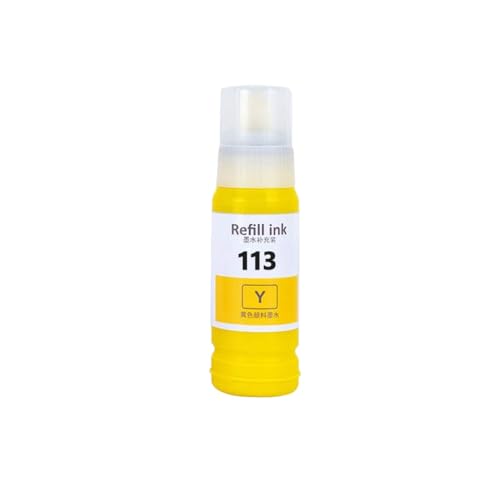 SSUMCUWR Wasserbasis Pigmenttinte 113 C13T06B140 T06B Kompatibel mit ET-5150 ET-5170 ET-5800 Drucker(1Bottle Y) von SSUMCUWR