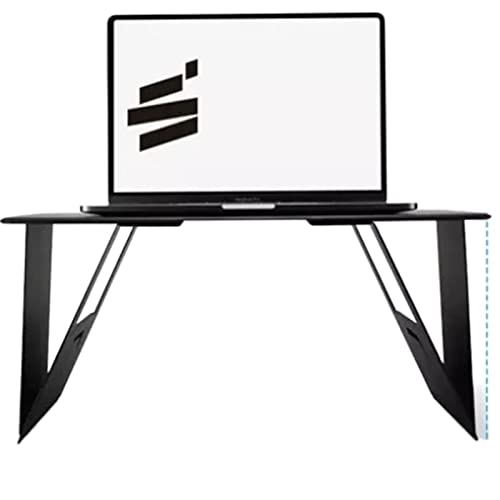 SSWERWEQ Büroschreibtisch Light and Thin Folding Artifact Leg, Sitting On The Desk In The Office Laptop Tablet Station von SSWERWEQ