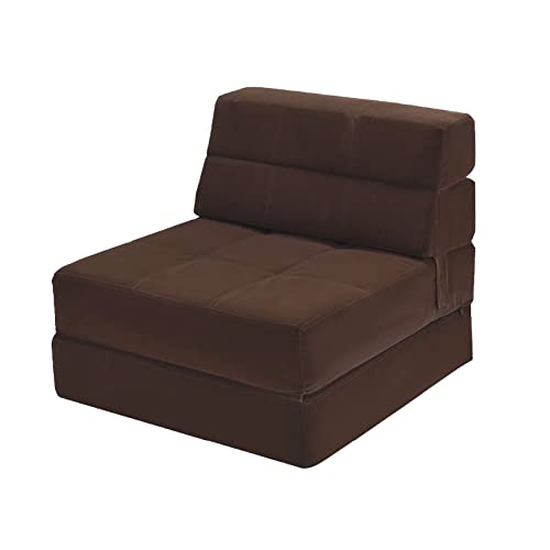 SSWERWEQ Sitzsackstühle für Erwachsene Tri-Fold Fold Down Chair Flip Out Lounger Convertible Sleeper Bed Couch Dorm New Living Room Furnitur von SSWERWEQ