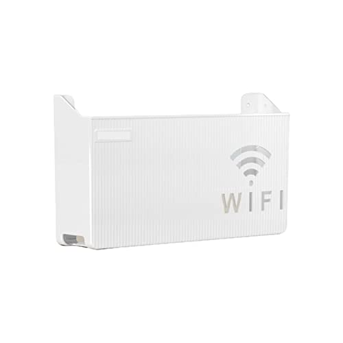 SSWERWEQ Storage Boxes Wandmontierte Router-Aufbewahrungsbox für Aufhängen an der Wand (Color : White) von SSWERWEQ