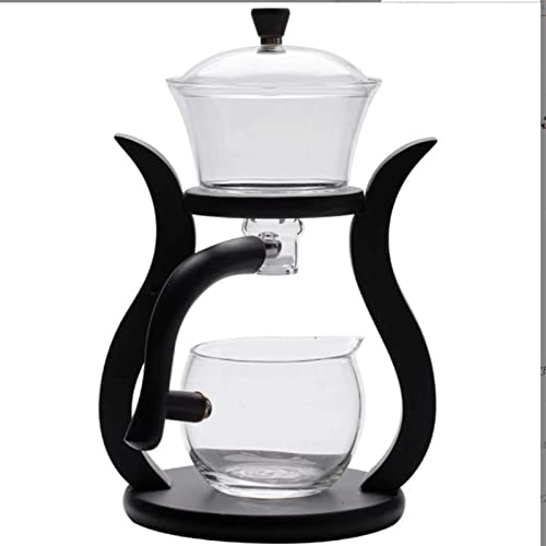 SSWERWEQ Teekanne Glass Kung Fu Tea Set Tea Cup Set Home Lazy Teapot Teapot Heat Resistant von SSWERWEQ