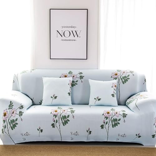 Sofabezug für 1/2/3/4 Sitzer Hochelastische Sofabezüge 3D-Bedruckte Spandex-Sofabezüge Universeller Sofabezug Rutschfester Sofabezug Waschbares Sofa für Haustiere(Size:4 Seater(235-300cm),Color:M) von SSWH