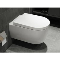 Design Hänge-WC CT2019 Toilette inkl. Sitz mit Absenkautomatik geschlossener Unterspülrand Lotus-Effekt modernes Design 545x360mm - Ssww Design Hänge-WC CT2019 Toilette inkl. Sitz mit Absenkautomatik geschlossener Unterspülrand Lotus-Effekt modernes Design 545x360mm - Ssww von SSWW