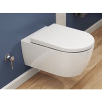 Spülrandloses Taharet wc inkl. abnehmbarer Softclose Sitz & Beschichtung Dusch-WC Intimdusche Toilette mit Bidetfunktion Shattaf - Ssww von SSWW