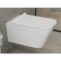 Ssww - Design Hänge-WC CT2041 eckige Toilette inkl. Sitz mit Absenkautomatik geschlossener Unterspülrand Lotus-Effekt ultra flacher Wc-Sitz modernes Ssww - Design Hänge-WC CT2041 eckige Toilette inkl. Sitz mit Absenkautomatik geschlossener Unterspülrand Lotus-Effekt ultra flacher Wc-Sitz modernes von SSWW