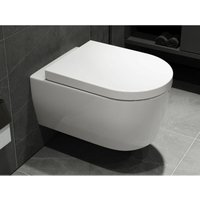 Ssww - Design Hänge Wc Spülrandlos Toilette inkl. Wc Sitz mit Softclose Absenkautomatik + Abnehmbar von SSWW