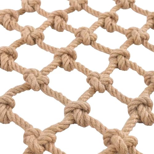 SSWZHANG Sicherheitsnetz Hanf Hanfnetz Kindertreppe Balkon Anti-Fall-Netz Kletternetz Restaurant Bar Dekorationsnetz Zaunnetz Jute-Netz Isolationsnetz Hängemattenschaukel(Size:1 * 1m(3 * 3ft)) von SSWZHANG