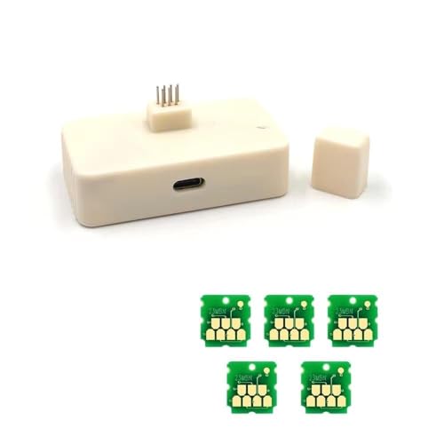 【Druckerzubehör】 SC23MB S13S210125 S2101 Wartungstintentank-Chip und Resetter, kompatibel mit Epson SureColor F170 SC-F170 Dye-Sublimationsdrucker(Resetter W 5 chip) von SSZENO
