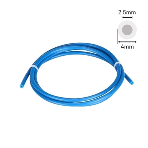 SSZENO 【Druckerzubehör】 Kompatibel mit Bambu Lab PTFE-Rohr 2,5 mm 4 mm P1S P1P AMS A1 Mini 3D-Drucker Teflonto-Rohr X1C Bambulab PTFE-Anschluss Weiß Grau AMS LITE(Blue 4 Meter) von SSZENO