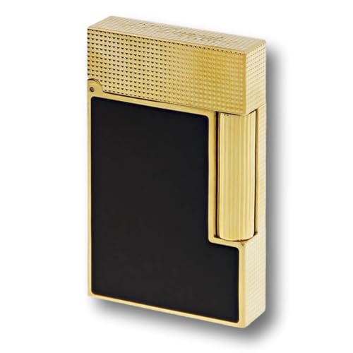 S.T. Dupont C16601 Feuerzeug Linie 2 Mattschwarz/Goldfarben von S.T. Dupont
