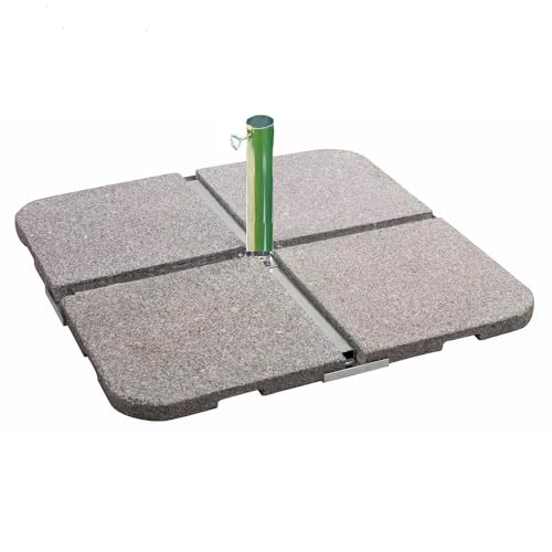 STABIELO FEUERVERZINKTER Rasenplattenschirmständer 40 x 40 für Schirmstöcke 60 mm ø - Made Baden Württemberg von STABIELO