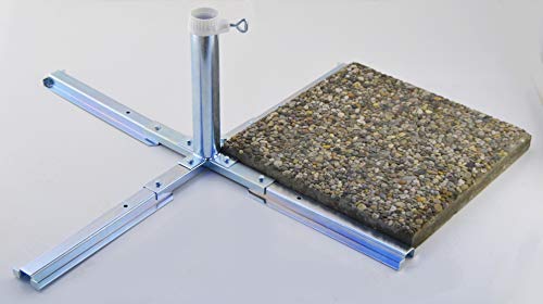 Sonnenschirm - PLATTENSTÄNDER ohne Platten für 55 er STÖCKE - für 40-50er Platten - Made in Baden Württemberg von STABIELO
