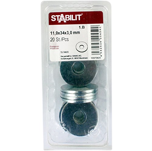 20 Stk. STABILIT Unterlegscheiben Stahl verzinkt 11,0x34x3,0 mm - 5574409 von STABILIT