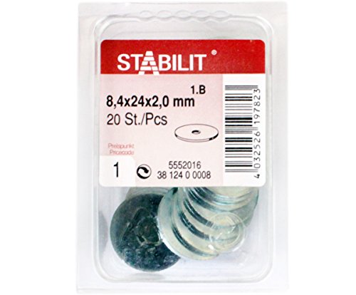 20 Stk. STABILIT Unterlegscheiben Stahl verzinkt 8,4x24x2,0 mm - 5552016 von Stabilit