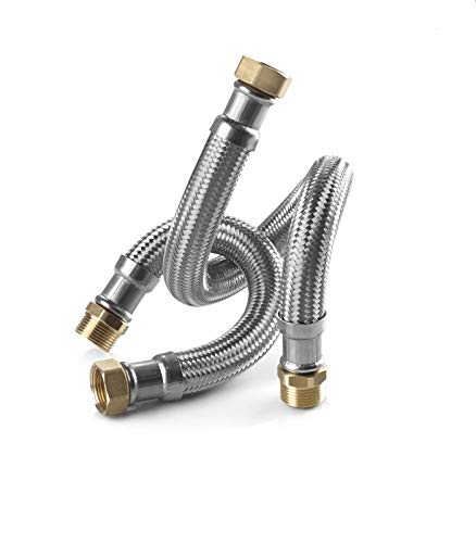 Edelstahl Trinkwasser Panzerschlauch IG/AG 1 Zoll DN25 300mm DVGW Flexschlauch Edelstahl Trinkwasser Panzerschlauch IG/AG 1 Zoll DN25 300mm DVGW Flexschlauch von STABILO Sanitaer