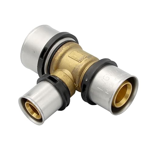 Pipetec Pressfitting T Stück 32x20x26 mm TH Kontur Verbundrohr, DVGW, TH-Profil von STABILO Sanitaer