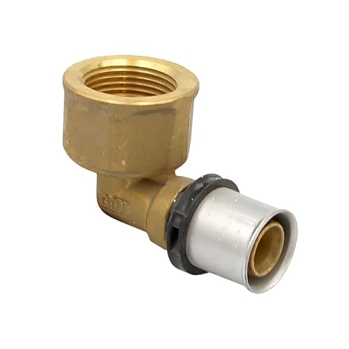 Pipetec Pressfitting Winkel Übergang 20x2 mm 3/4 Zoll Innengewinde TH Kontur Verbundrohr, DVGW, TH-Profil von STABILO Sanitaer