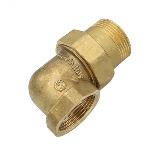 Stabilo-Sanitaer Messing Fitting Winkelverschraubung 1 1/4 Zoll DN32 IG/AG Winkel Verschraubung Rohrverschraubung Gewindefitting von STABILO Sanitaer