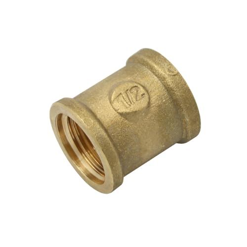 Stabilo-Sanitaer Messingmuffe 1/2 Zoll DN15 Rohrmuffe Muffe Rohrverbinder Gewindeverbinder Messingfitting Messing Fitting Gewindefitting Rohrfitting von STABILO Sanitaer