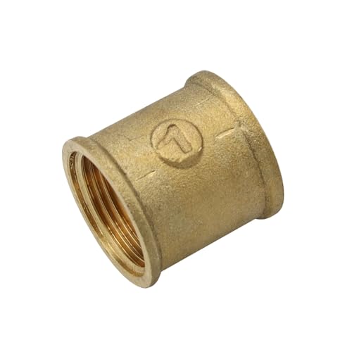 Stabilo-Sanitaer Messingmuffe 1 Zoll DN25 Rohrmuffe Muffe Rohrverbinder Gewindeverbinder Messingfitting Messing Fitting Gewindefitting Rohrfitting von STABILO Sanitaer