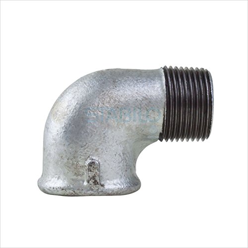 Stabilo-Sanitaer Rohrwinkel 1 1/4 Zoll DN32 IG/AG Winkel Temperguss Fitting Gewindefitting Tempergussfitting Rohrfitting von STABILO Sanitaer