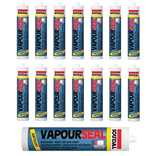 15x Soudal Vapourseal blau Folienkleber Dichtkleber Kleber für Dampfbremse Dampfsperre 310 ml - 15 Kartuschen von Stabilo Befestigungstechnik