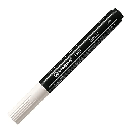 STABILO - Acrylmarker - FREE Acrylic - T300 Rundspitze 2-3mm - Einzelstift - weiß STABILO - Acrylmarker - FREE Acrylic - T300 Rundspitze 2-3mm - Einzelstift - weiß von STABILO