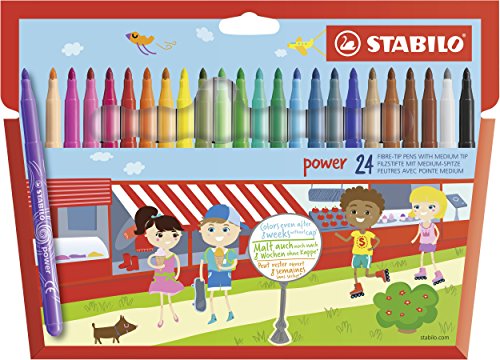 STABILO - Filzstift - power - 24er Pack - mit 24 verschiedenen Farben STABILO - Filzstift - power - 24er Pack - mit 24 verschiedenen Farben von STABILO
