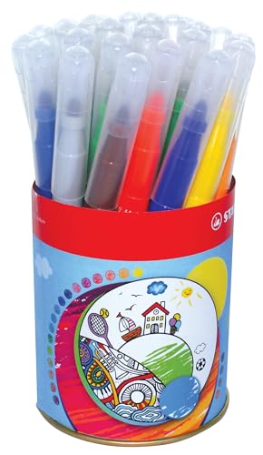 STABILO - Filzstift - power max - 24er Dose - mit 12 verschiedenen Farben von STABILO