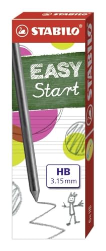 STABILO - Minen zum Nachfüllen - EASYergo 3.15 Nachfüllminen - 6er Pack im Display - Härtegrad HB von STABILO