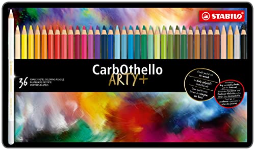 Pastellkreidestift - STABILO CarbOthello - ARTY+ - 36er Metalletui - mit 36 verschiedenen Farben von STABILO