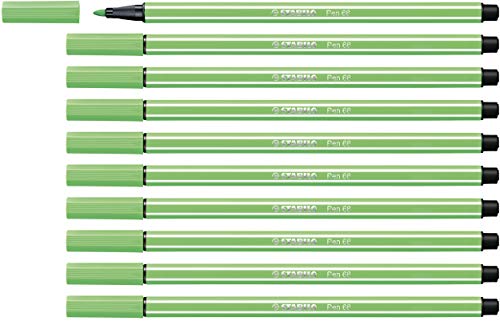 Premium-Filzstift - STABILO Pen 68 - 10er Pack - minzgrün von STABILO
