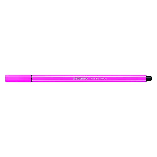 Stabilo 68/056 Fasermaler Pen 68, StrichStärke: 1,0 mm, neonrosa von STABILO