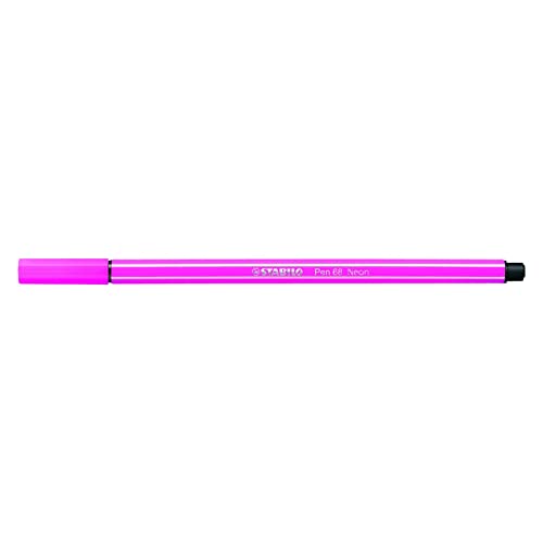 Stabilo 68/056 Fasermaler Pen 68, StrichStärke: 1,0 mm, neonrosa von STABILO