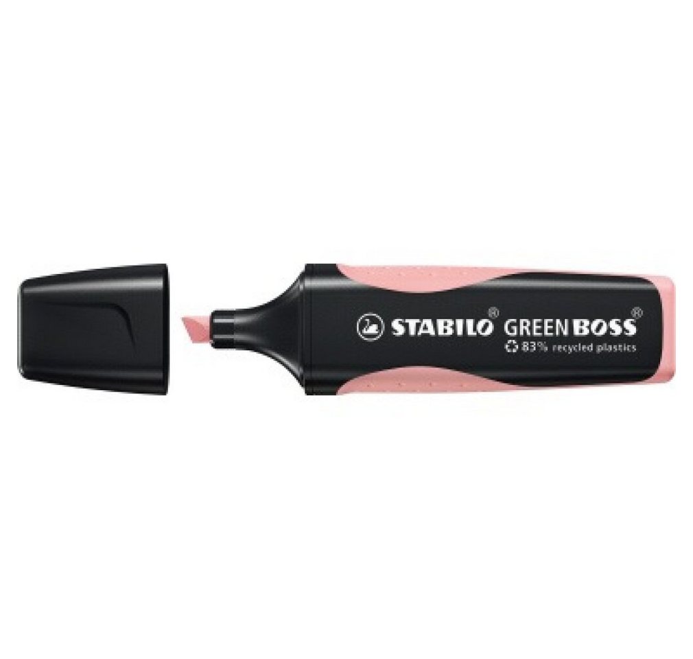 STABILO Papierscheren Textmarker GREEN BOSS 6070/129 2 2-5mm pastellrouge von STABILO