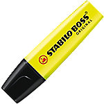 STABILO BOSS ORIGINAL Textmarker Gelb Breit Keilspitze 2-5 mm Nachfüllbar von STABILO