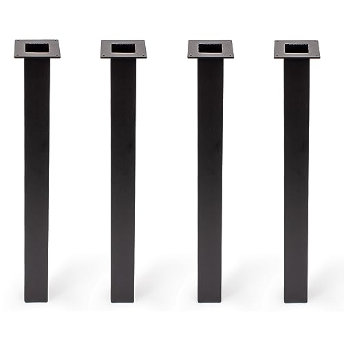STABLEDESK Tischbeine Metall Schwarz - Tischfüße - Möbelfüße - Möbelbeine - 72cm Höhe, 40×40mm Profil - 4 Stück STABLEDESK Tischbeine Metall Schwarz - Tischfüße - Möbelfüße - Möbelbeine - 72cm Höhe, 40×40mm Profil - 4 Stück von STABLEDESK