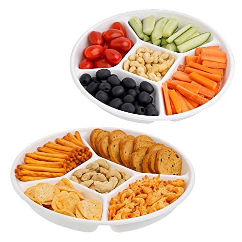STACKABLES Partyteller mit 50 Fächern, Zuckerrohr-Bagasse, Einweg-Servierplatten, unterteiltes Lebensmitteltablett mit 5 Fächern, 50 Stück STACKABLES Partyteller mit 50 Fächern, Zuckerrohr-Bagasse, Einweg-Servierplatten, unterteiltes Lebensmitteltablett mit 5 Fächern, 50 Stück von STACKABLES