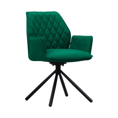 STADO® Esszimmerstuhl Drehstuhl Küchenstuhl 180 Grad Drehbar Stuhl Dunkelgrün von STADO